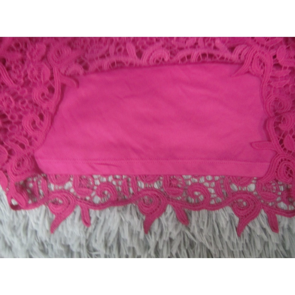Philosophy Shirt Womens Large Pink Floral Short Sleeve Casual Scoop Neck - Picture 3 of 8